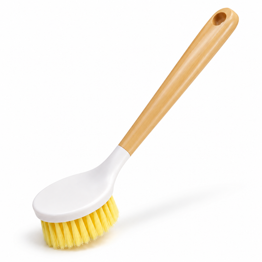 Long Handle Kitchen Dish Brush – Easy Pot & Pan Cleaning Tool