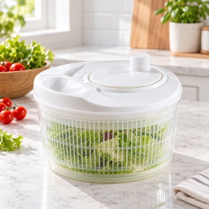 Salad Spinner – Vegetable Dryer & Lettuce Washer For Fresh, Crisp Greens