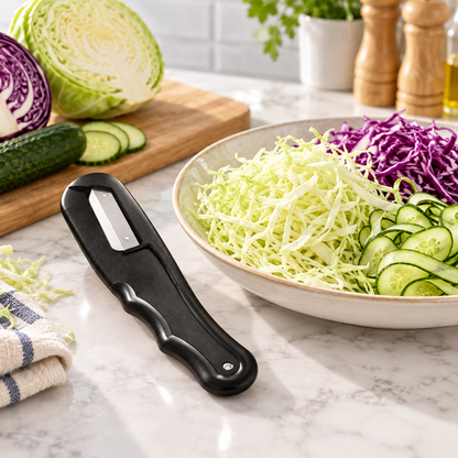 Handheld Vegetable Shredder – Stainless Steel Julienne Grater For Quick Food Prep