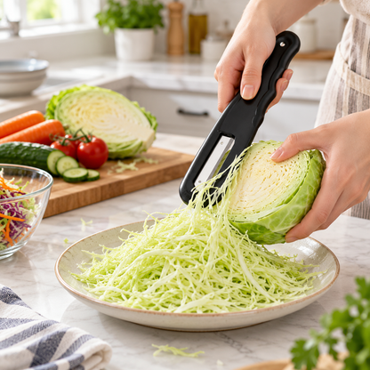 Handheld Vegetable Shredder – Stainless Steel Julienne Grater For Quick Food Prep
