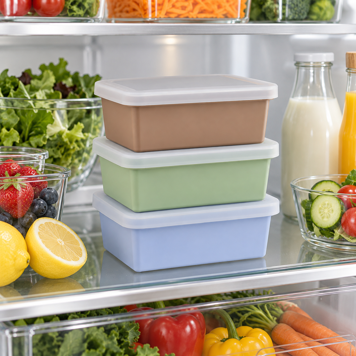 Silicone Food Storage Containers With Lids – Reusable Meal Prep & Kitchen Organizer