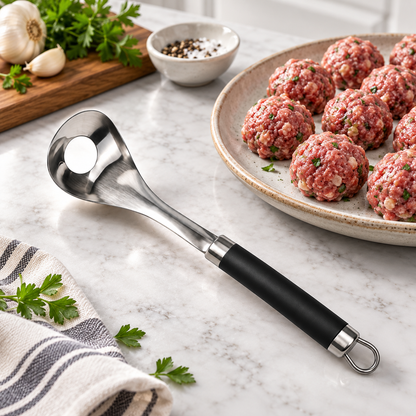 Stainless Steel Meatball Maker Spoon – Easy Kitchen Prep Tool