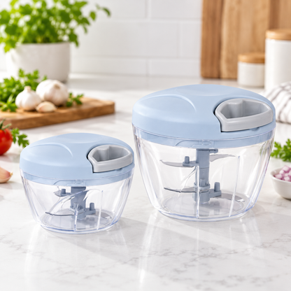 Manual Food Chopper – Pull String Vegetable Cutter For Quick Kitchen Prep