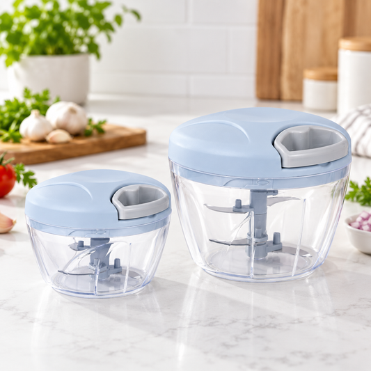 Manual Food Chopper – Pull String Vegetable Cutter For Quick Kitchen Prep